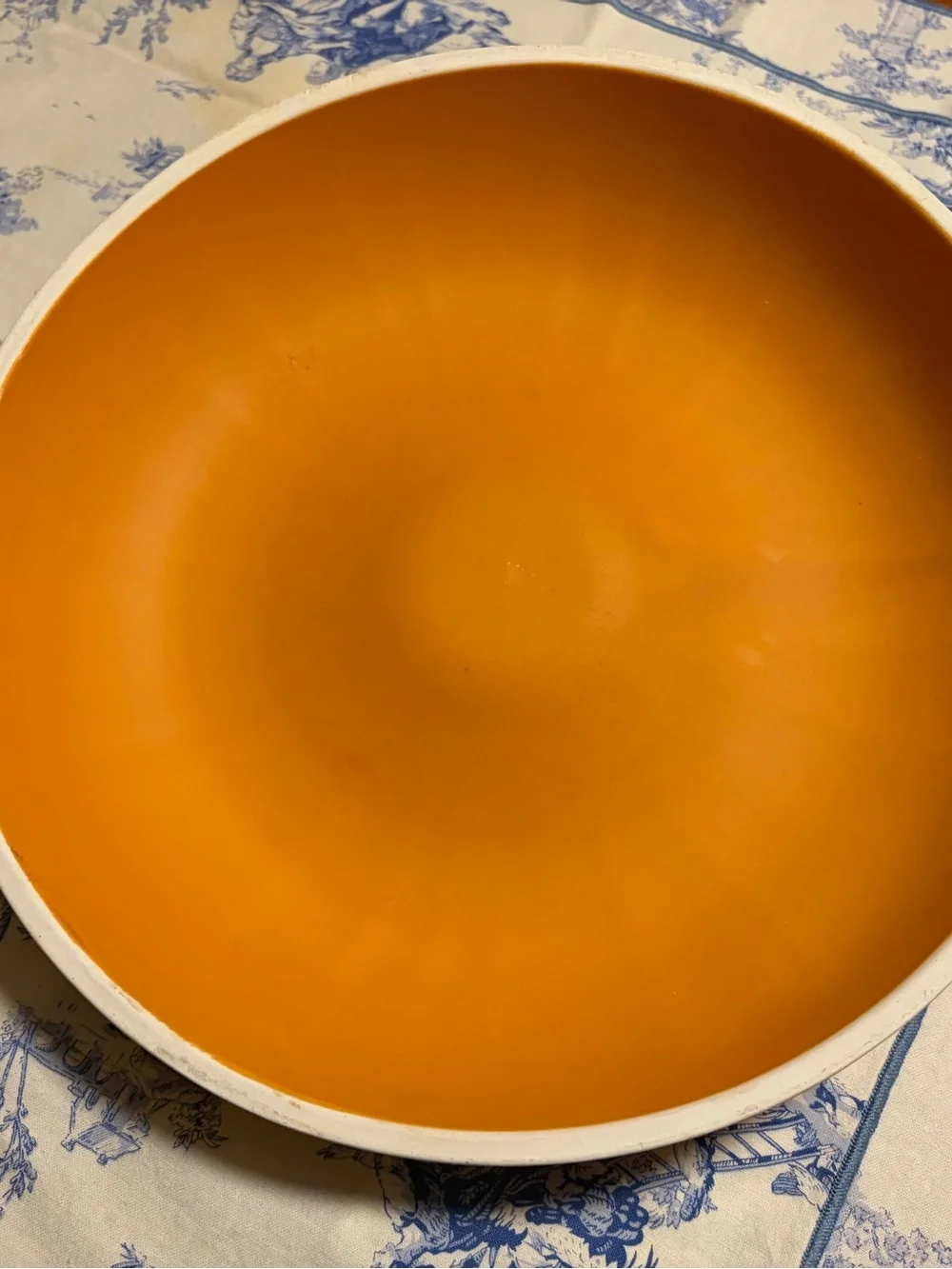 Vintage Pumpkin Pie Plate with Recipe Inside